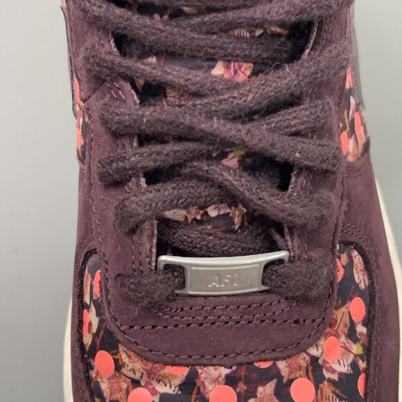 Nike Nike Air Force 1 Liberty High Women 7.5 706653-600 Deep Burgundy Polka Dot - Picture 9 of 11